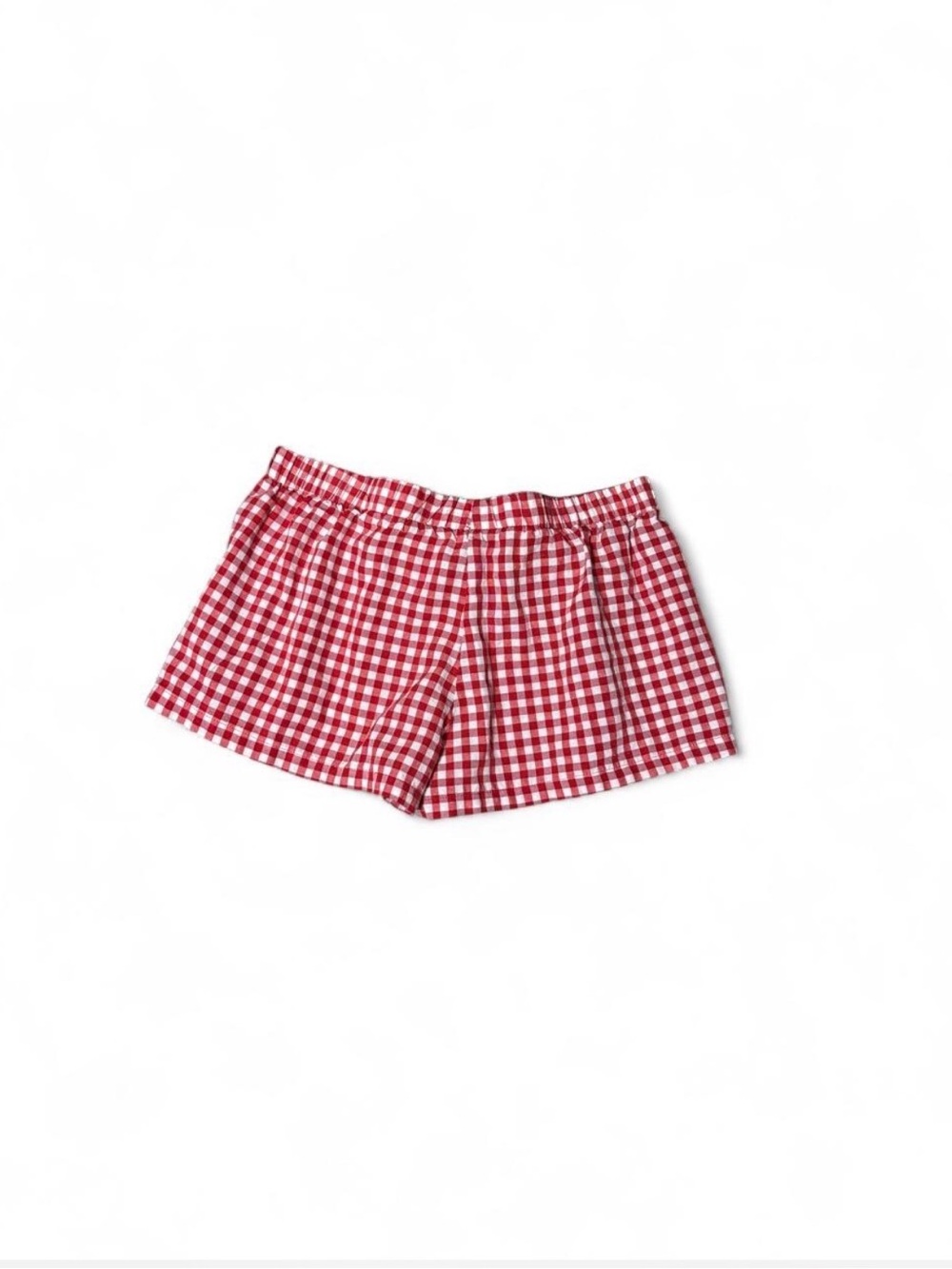 XL Red and white gingham shorts